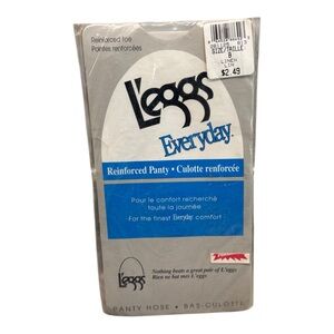 L’eggs Everyday Reinforced Panty pantyhose Reinforced toe Linen B 100%  Nylon
